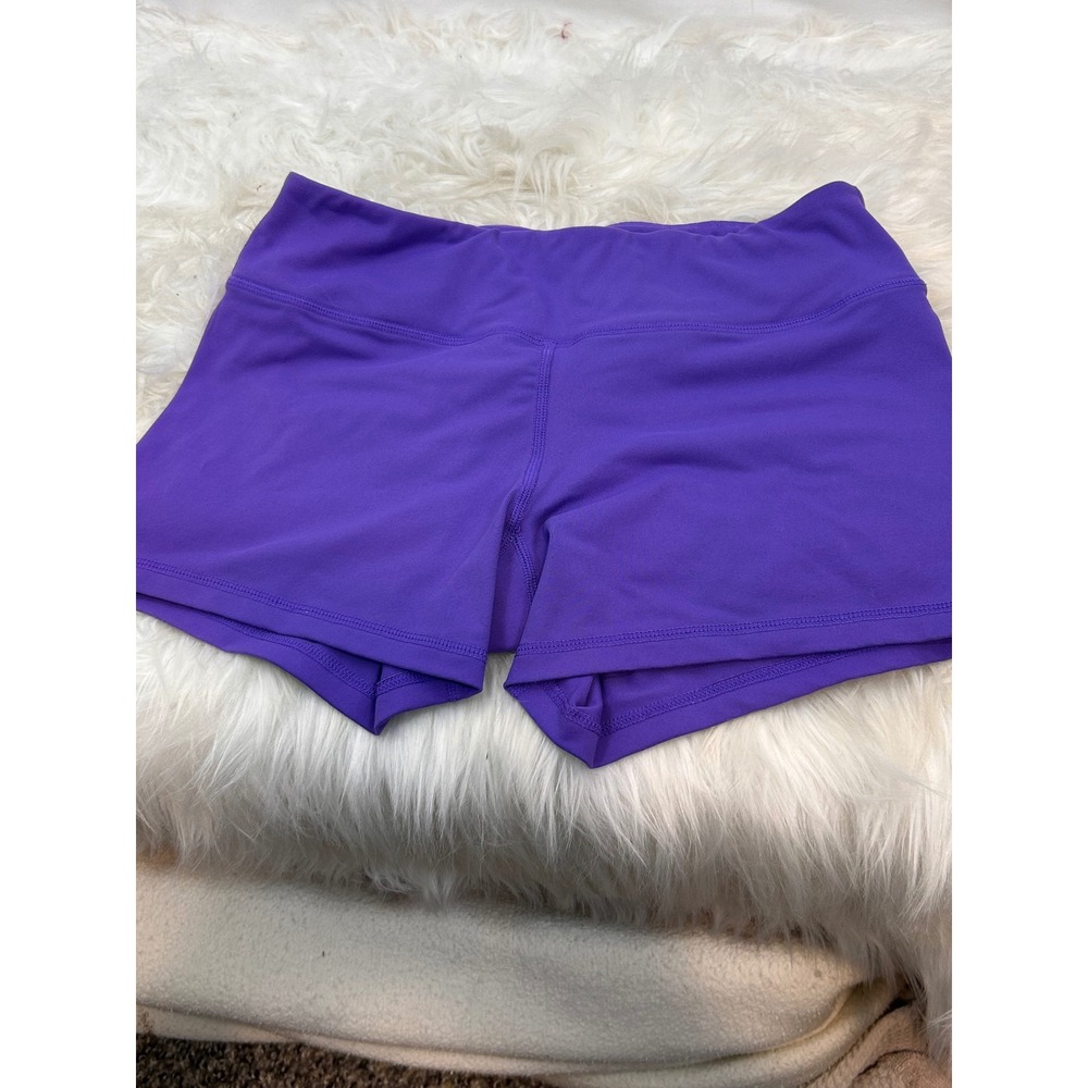 Born Primitive Womens Purple Compression Athletic Workout Shorts Size Small